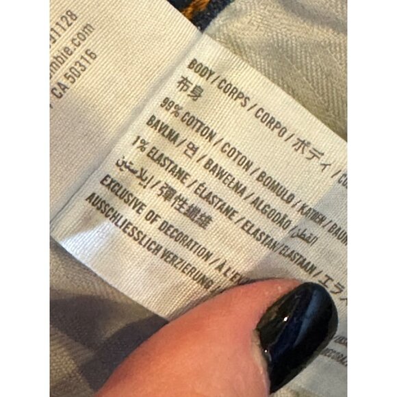 Abercrombie And Fitch Mom Jeans Womens 27 High Rise Paint Splatter Distressed - Picture 10 of 12